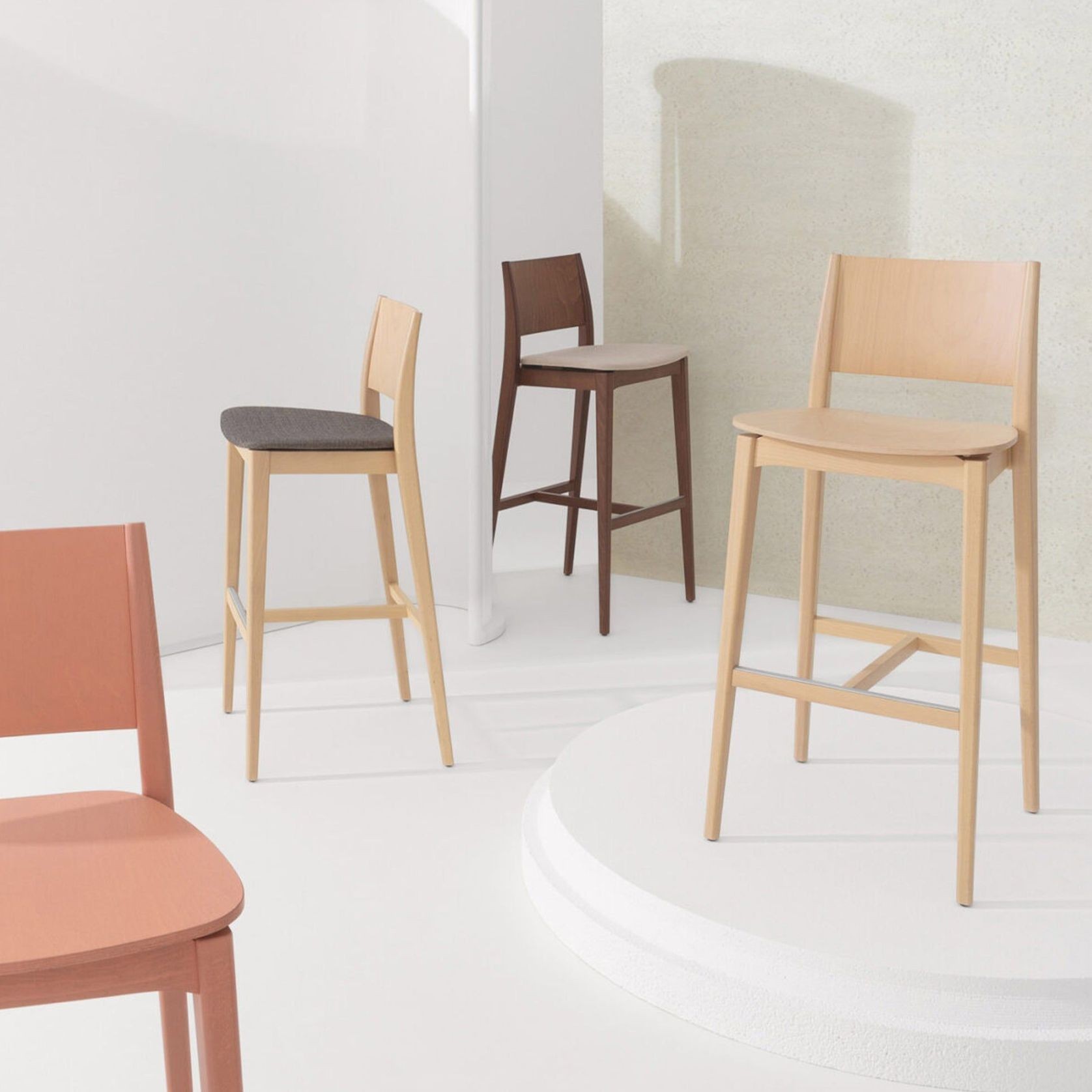 Blazer Wooden Stool gallery detail image