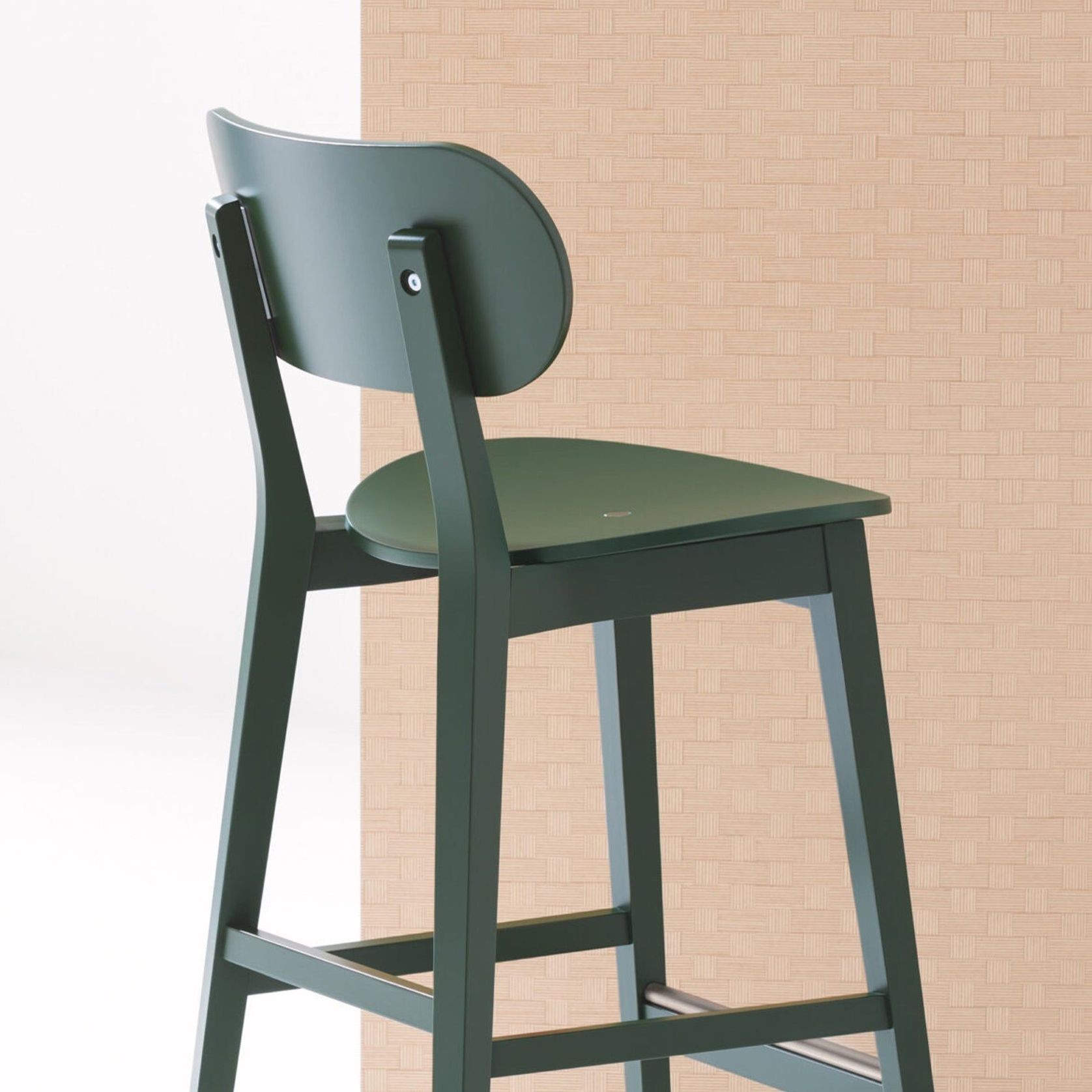 Gradisca Stool with Backrest gallery detail image