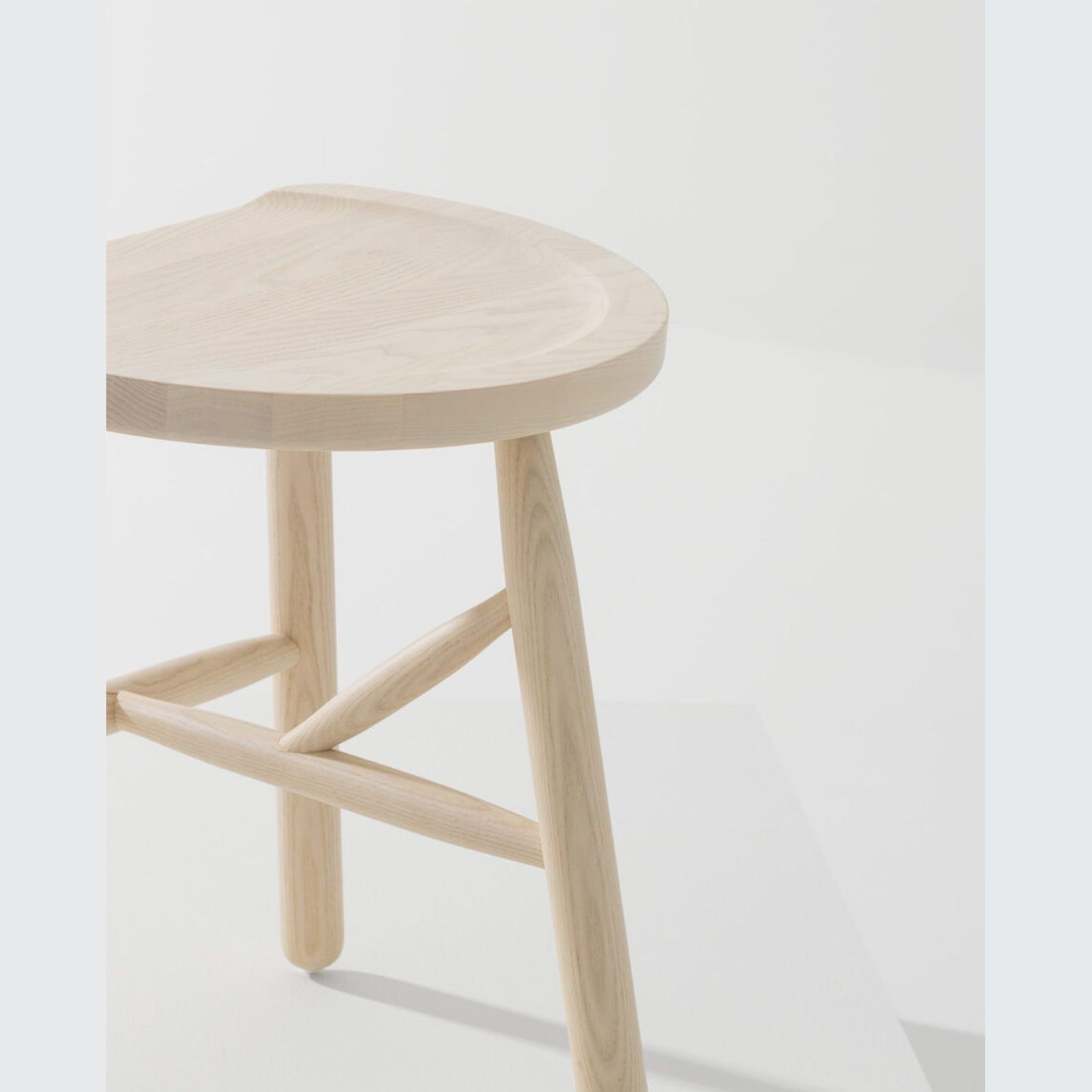 Puccio Wooden High Stool gallery detail image