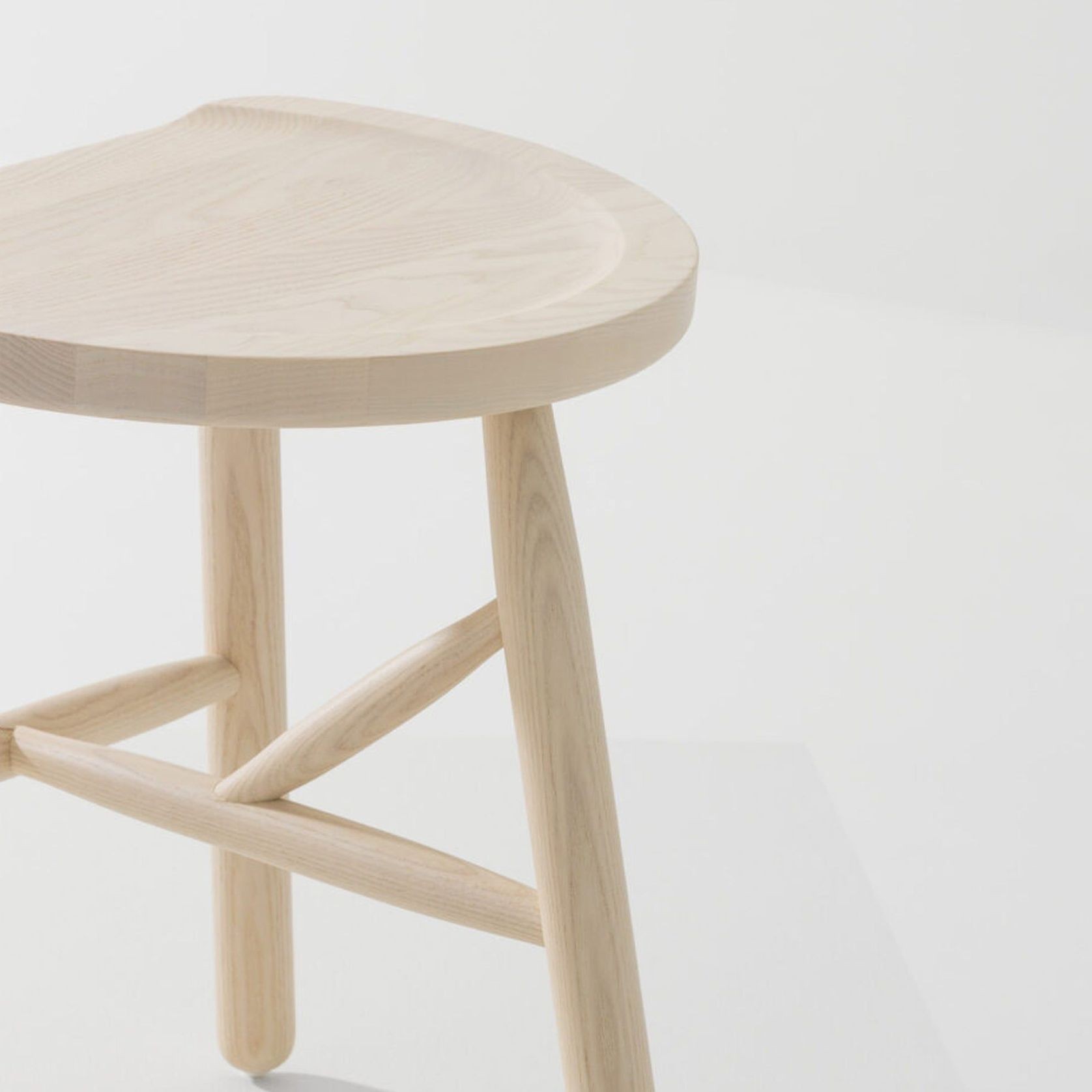 Puccio Wooden High Stool gallery detail image