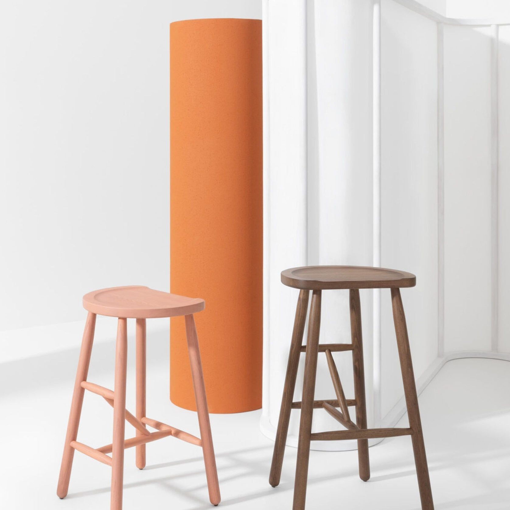 Puccio Wooden High Stool gallery detail image