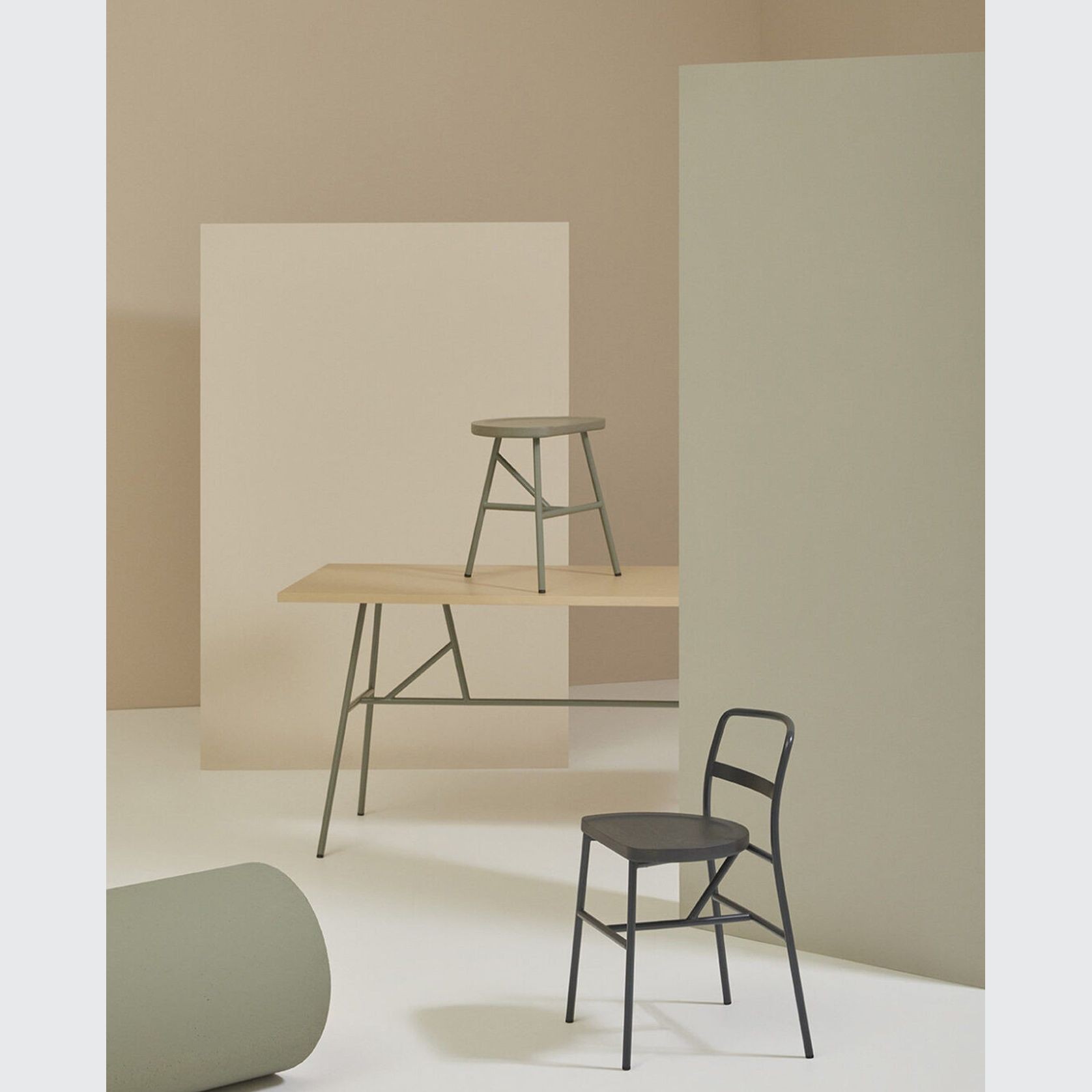 Puccio Wooden Stool gallery detail image