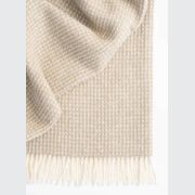 Weave Home Breckon Wool Throw Blanket - Hazel | NZ Made | Waffle gallery detail image