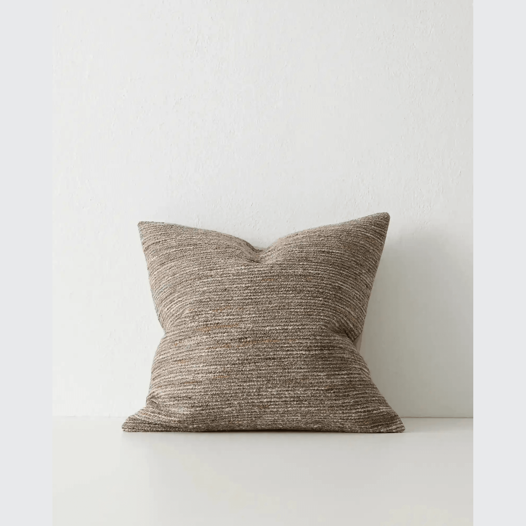 Weave Home Vista Cushion - Natural | Chunky Linen/Wool Blend gallery detail image