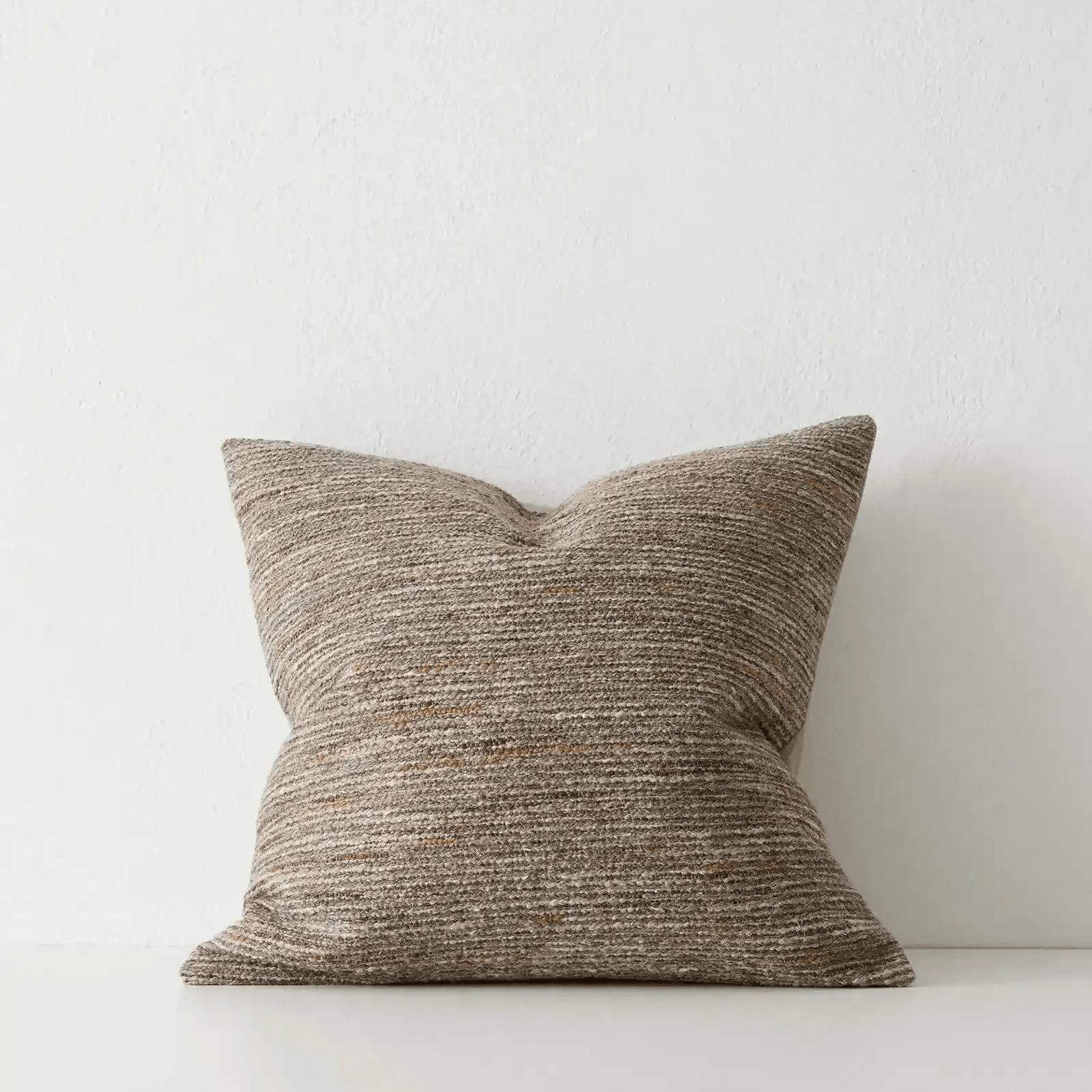 Weave Home Vista Cushion - Natural | Chunky Linen/Wool Blend gallery detail image
