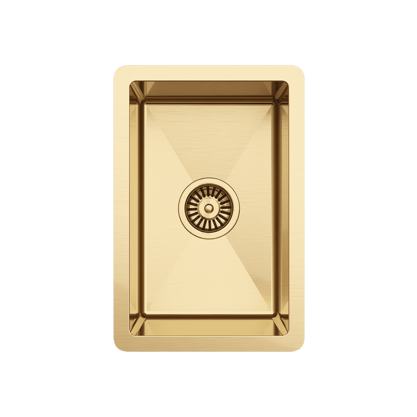 Brushed Brass Gold Jeeves 300x450 Single Bowl Butler Sink gallery detail image