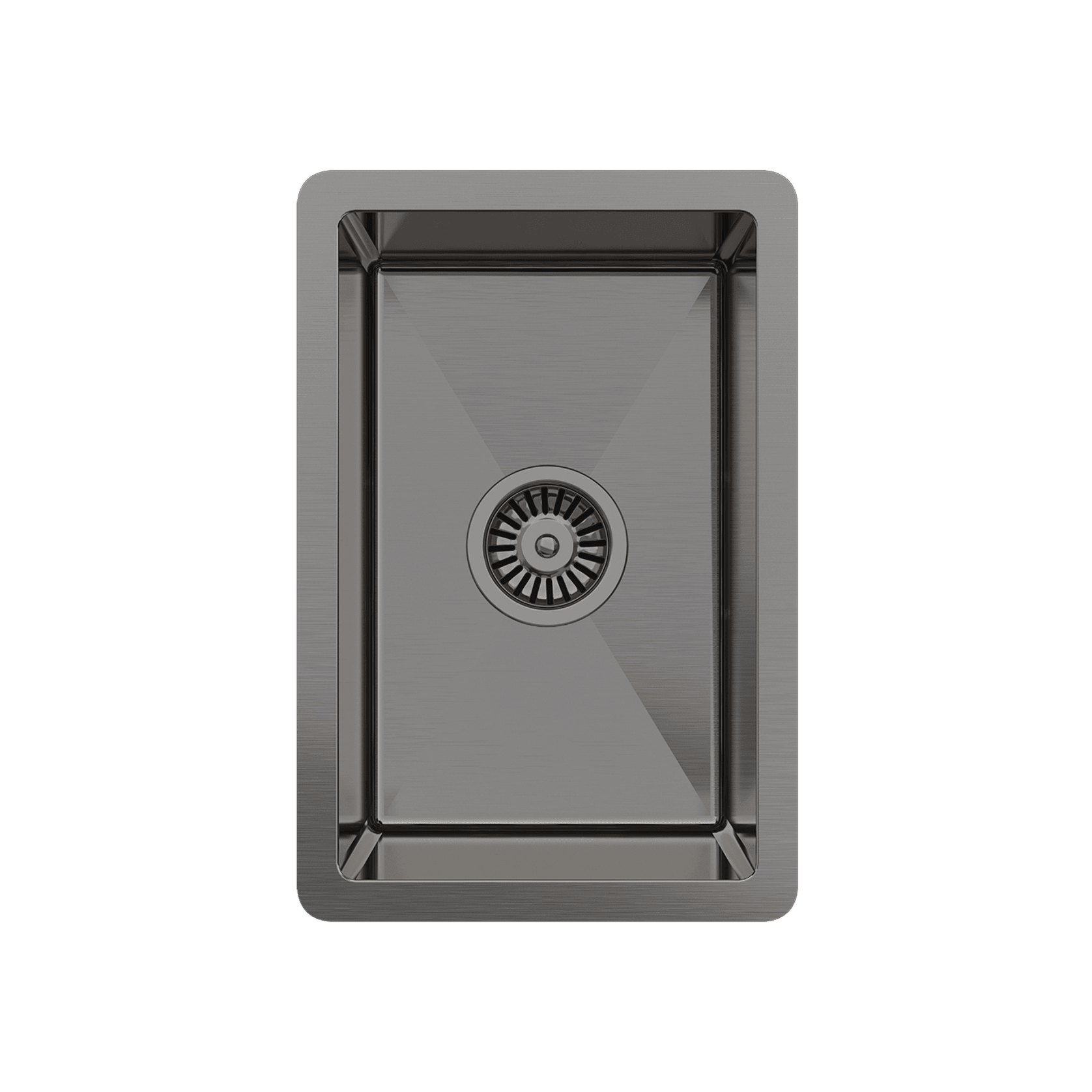 Brushed Gunmetal Jeeves 300x450 Single Bowl Butler Sink gallery detail image