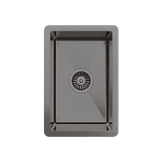 Brushed Gunmetal Jeeves 300x450 Single Bowl Butler Sink gallery detail image