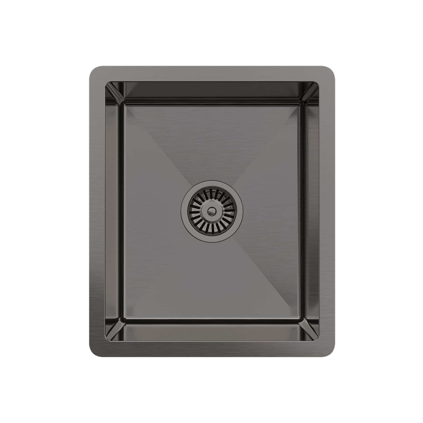 Brushed Gunmetal Maya 380x450 Single Bowl Sink gallery detail image