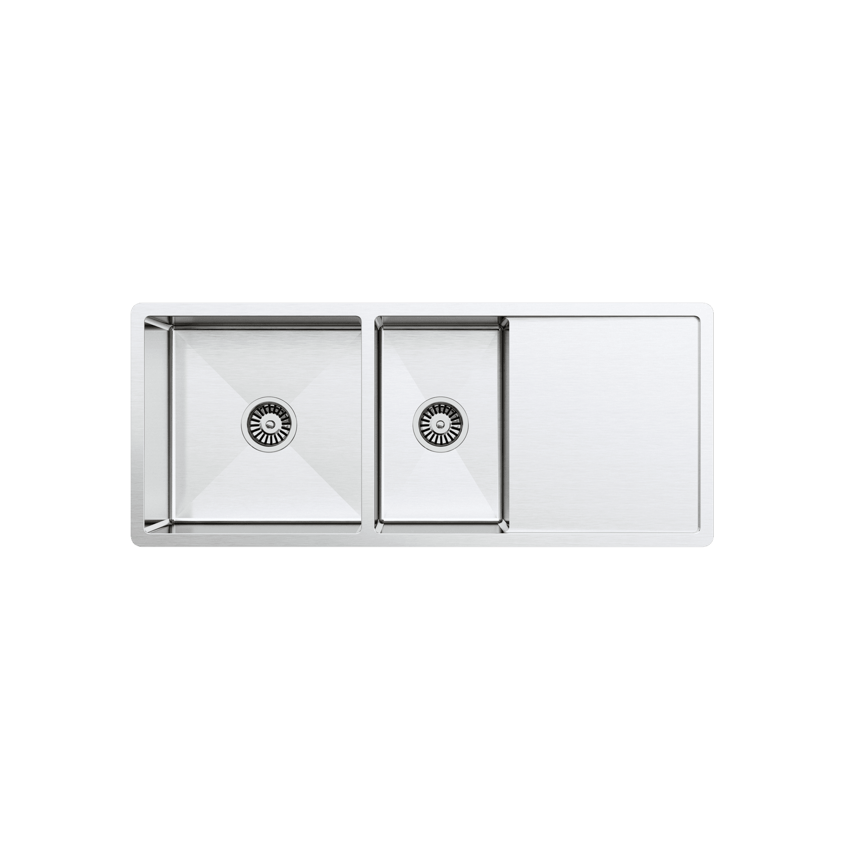 Logan 1075x450 Single & Qtr Bowl with Drain Board Sink gallery detail image