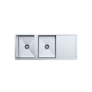 Theo 1200x500 Double Bowl with Drain Board Sink gallery detail image