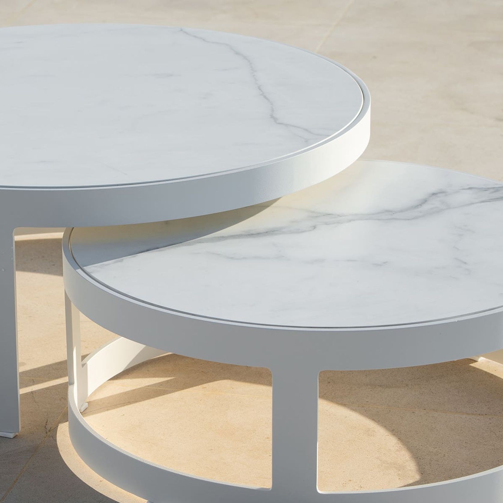Curated visual reference: Burford Ceramic Round Coffee Table Set Photo Inspiration