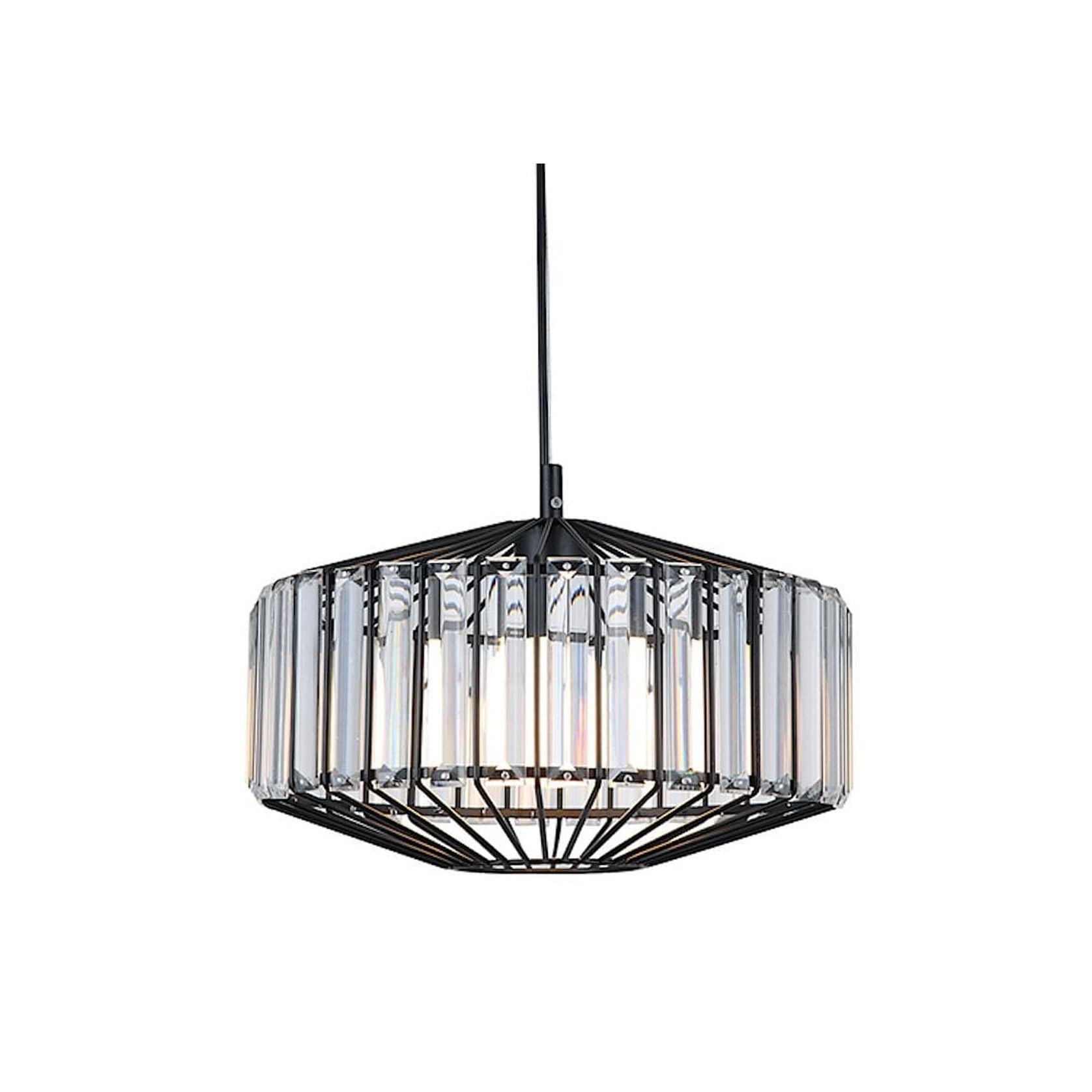Butler Crystal Pendant Light - Black gallery detail image