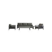 Capri 5pc Lounge Set - Charcoal gallery detail image
