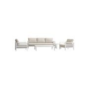 Capri 5pc Lounge Set - White gallery detail image