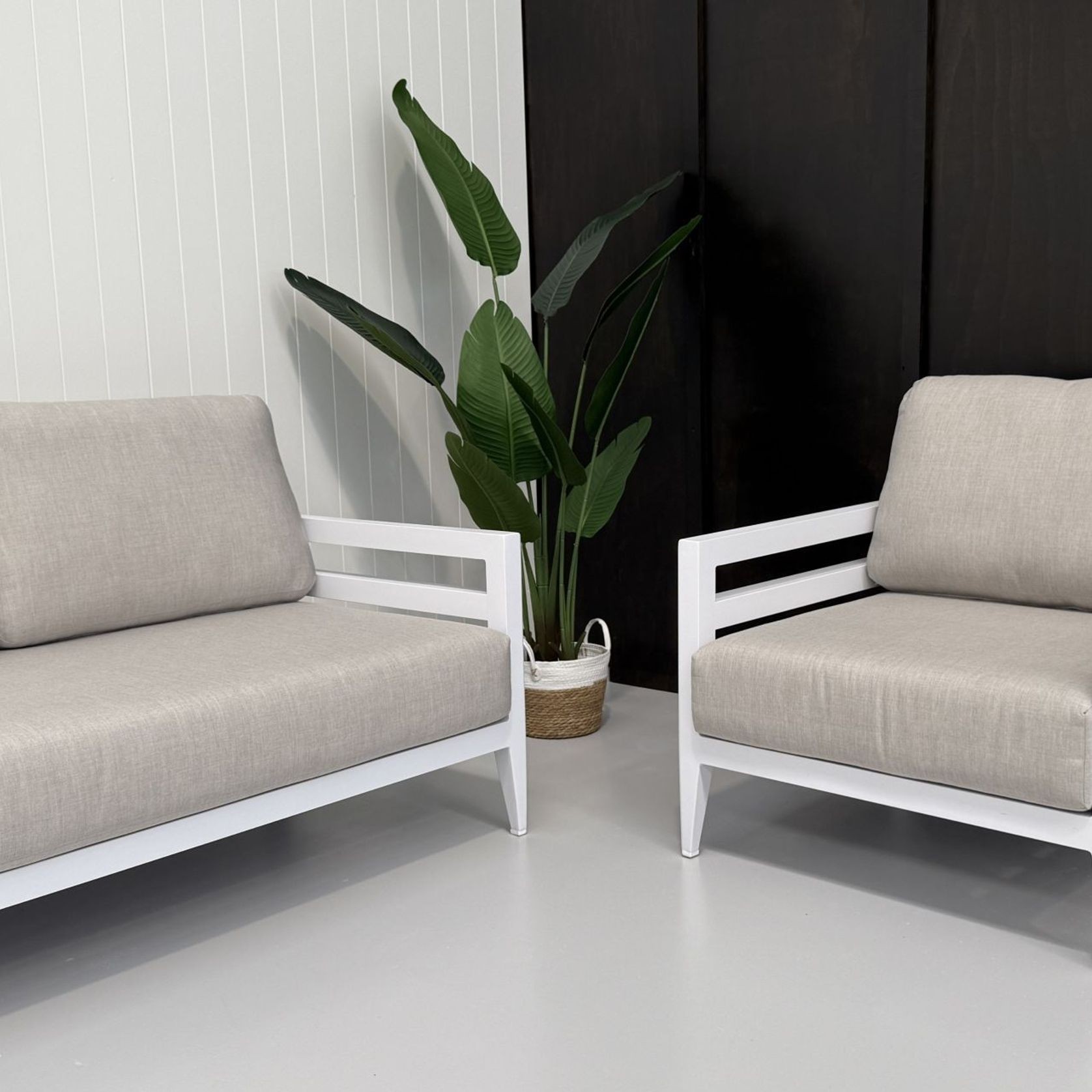 Capri 5pc Lounge Set - White gallery detail image