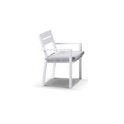 Capri 8 Seater Rectangle Dining Set w/ Santorini Chairs gallery detail image