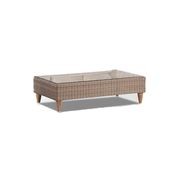 Carolina Outdoor Wicker Coffee Table In Brushed Wheat gallery detail image