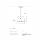 Ceramic Pendant Bell Light Large gallery detail image