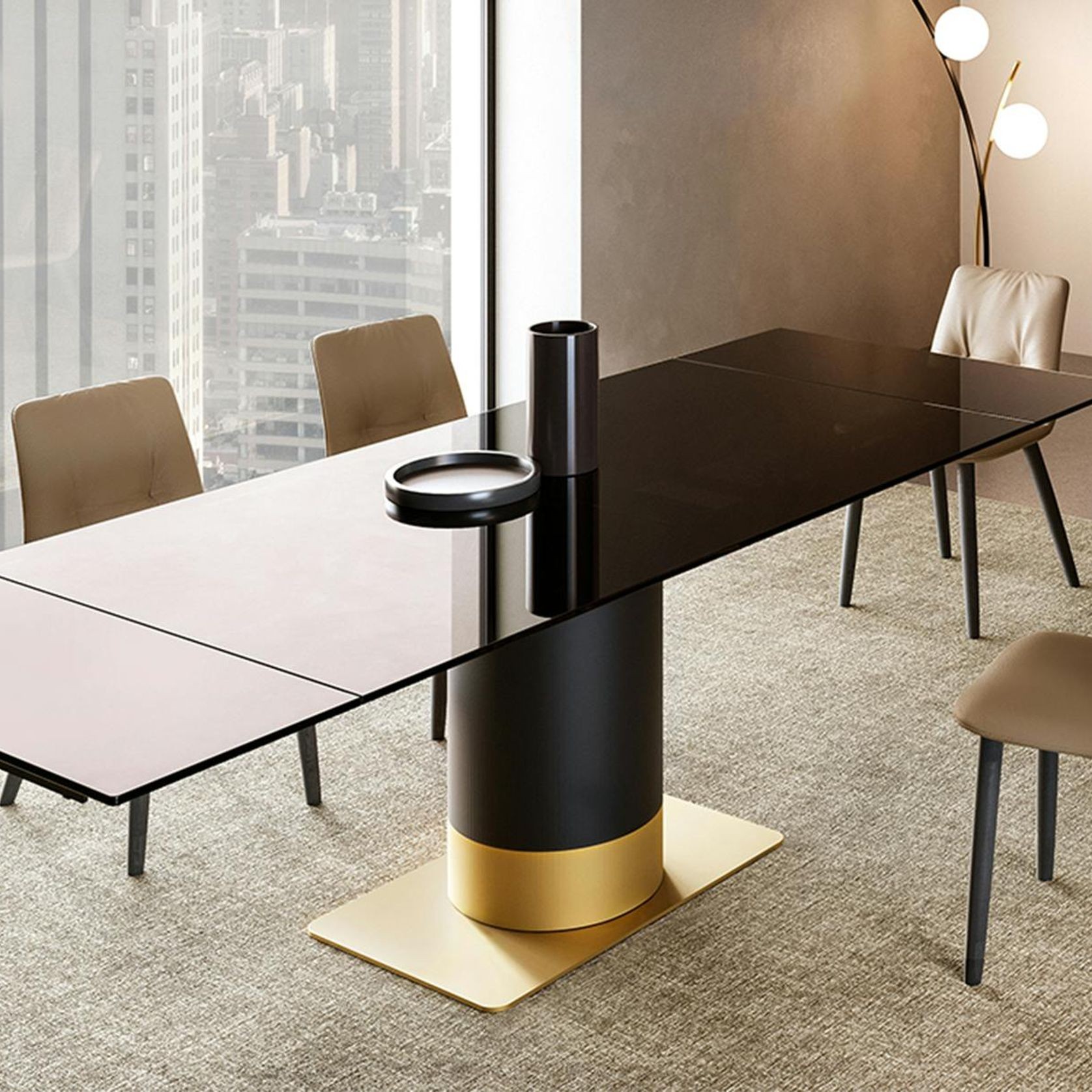 Cilindro Extendable Dining Table gallery detail image