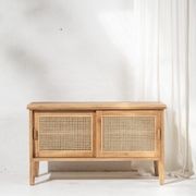 Circe Rattan Record Cabinet gallery detail image