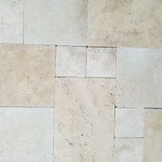 30mm Classic Linen Travertine French Pattern Pavers gallery detail image