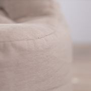 Plush Lounger Bean Bag Chair - Champagne Latte gallery detail image