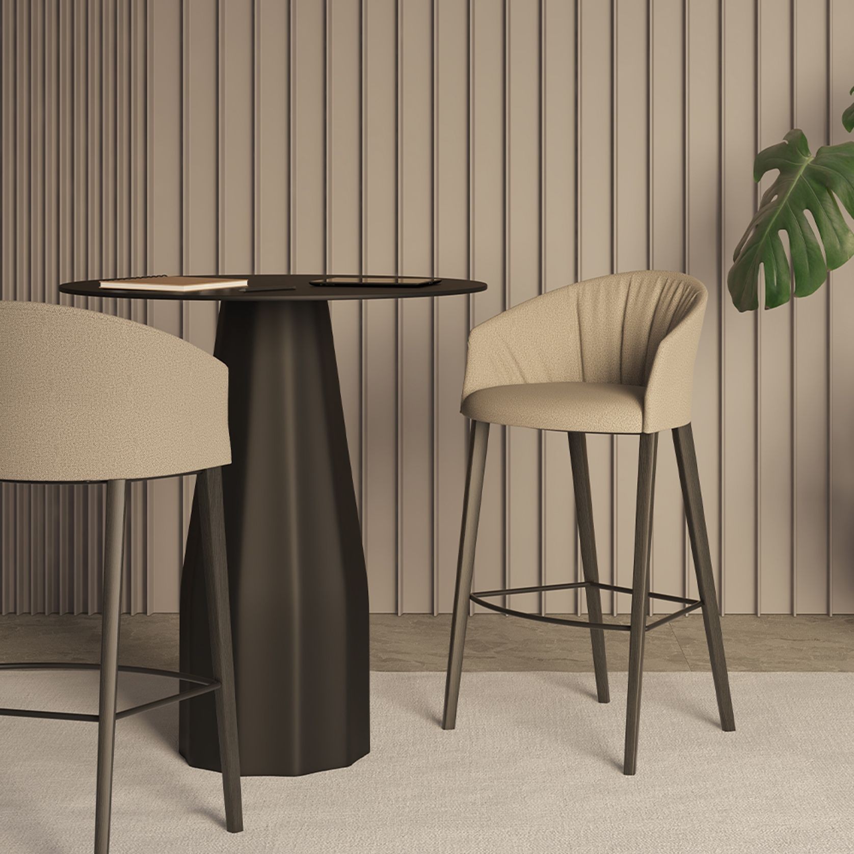 Copa Counter Stool - Wooden Legs gallery detail image