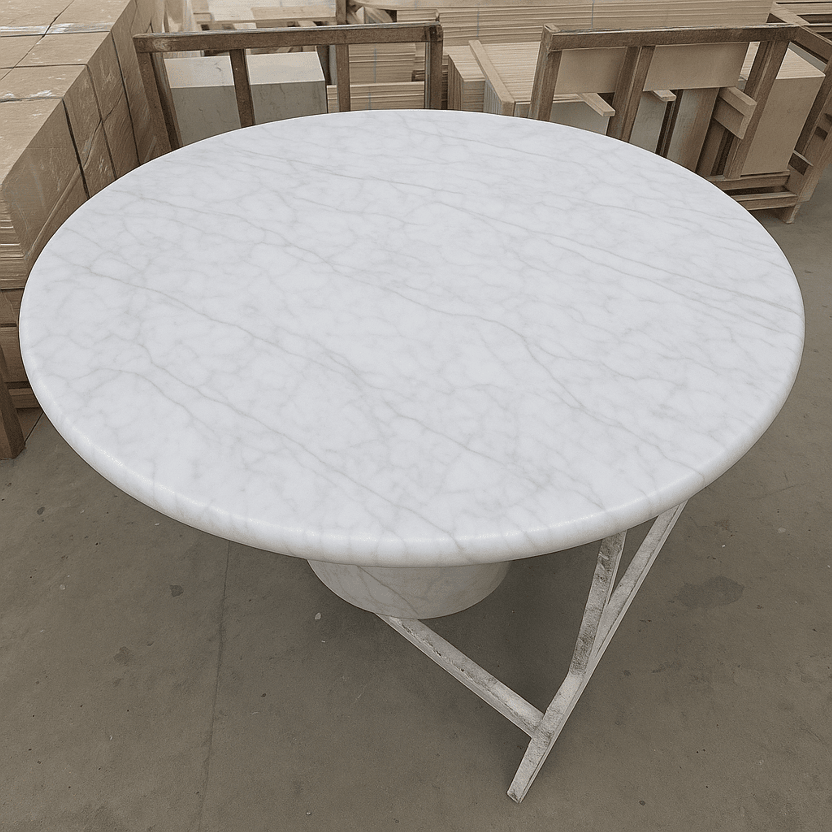 Court Dining Table - Carrara Marble gallery detail image