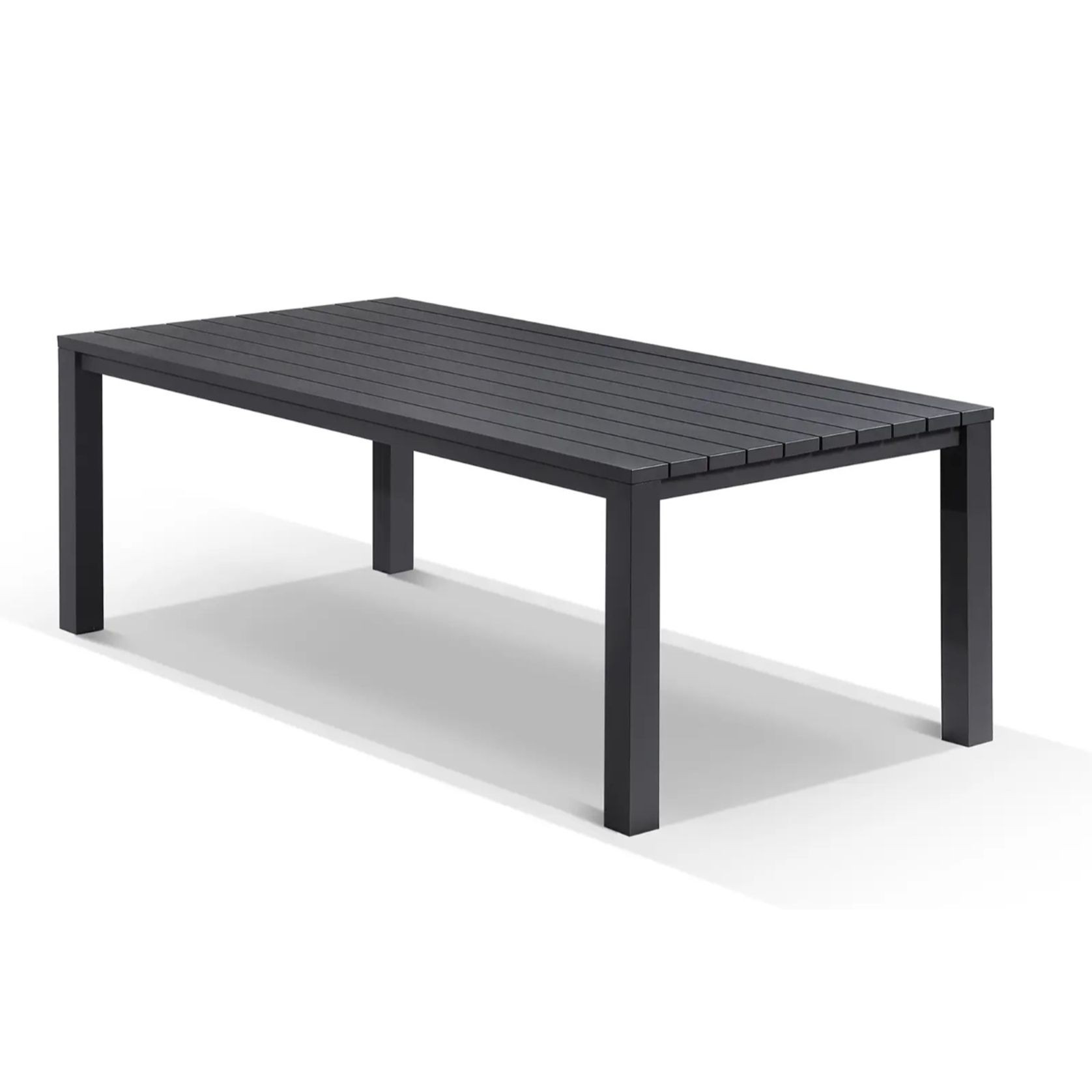 Cove Outdoor Dining Table 220cm | Charcoal gallery detail image