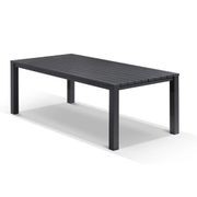 Cove Outdoor Dining Table 220cm | Charcoal gallery detail image