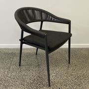 Cove Table 95cm with Cove Chairs 5pc Dining Set - Charcoal gallery detail image