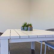 Cove Table 220cm with Cove Chairs 7pc Dining Set - White gallery detail image