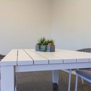 Cove Table 220cm with Cove Chairs 7pc Dining Set - White gallery detail image