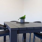 Cove Outdoor Dining Table 280cm | Charcoal gallery detail image