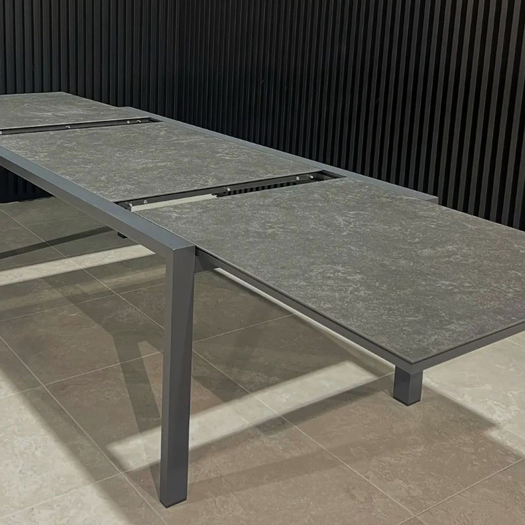 Cove Extension Dining Table 220-340cm - Charcoal gallery detail image