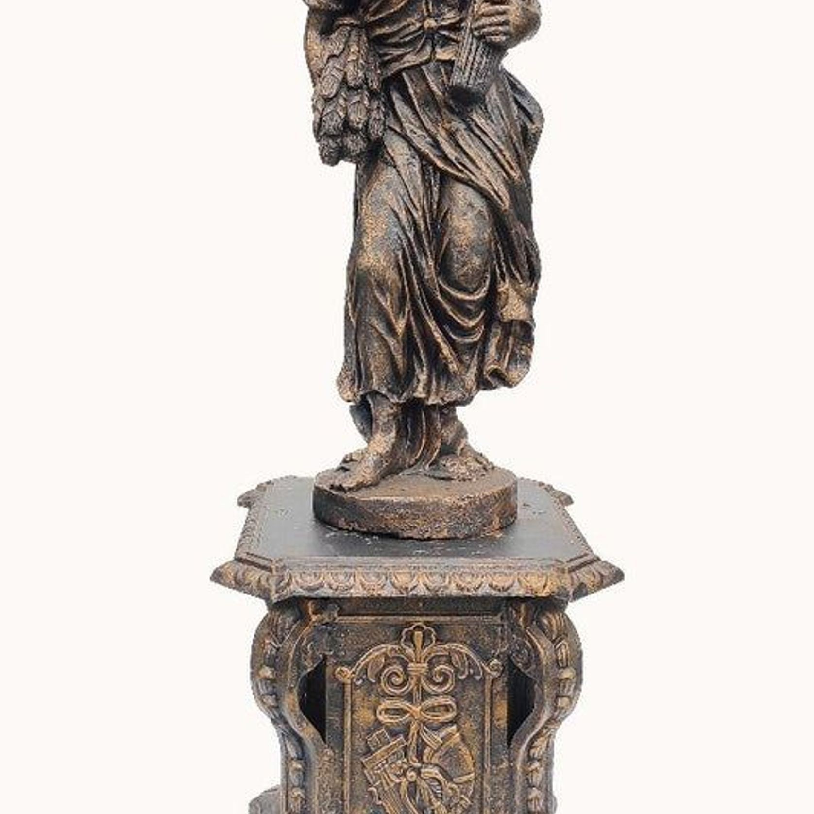 Set of 4 Cast Iron Statues gallery detail image