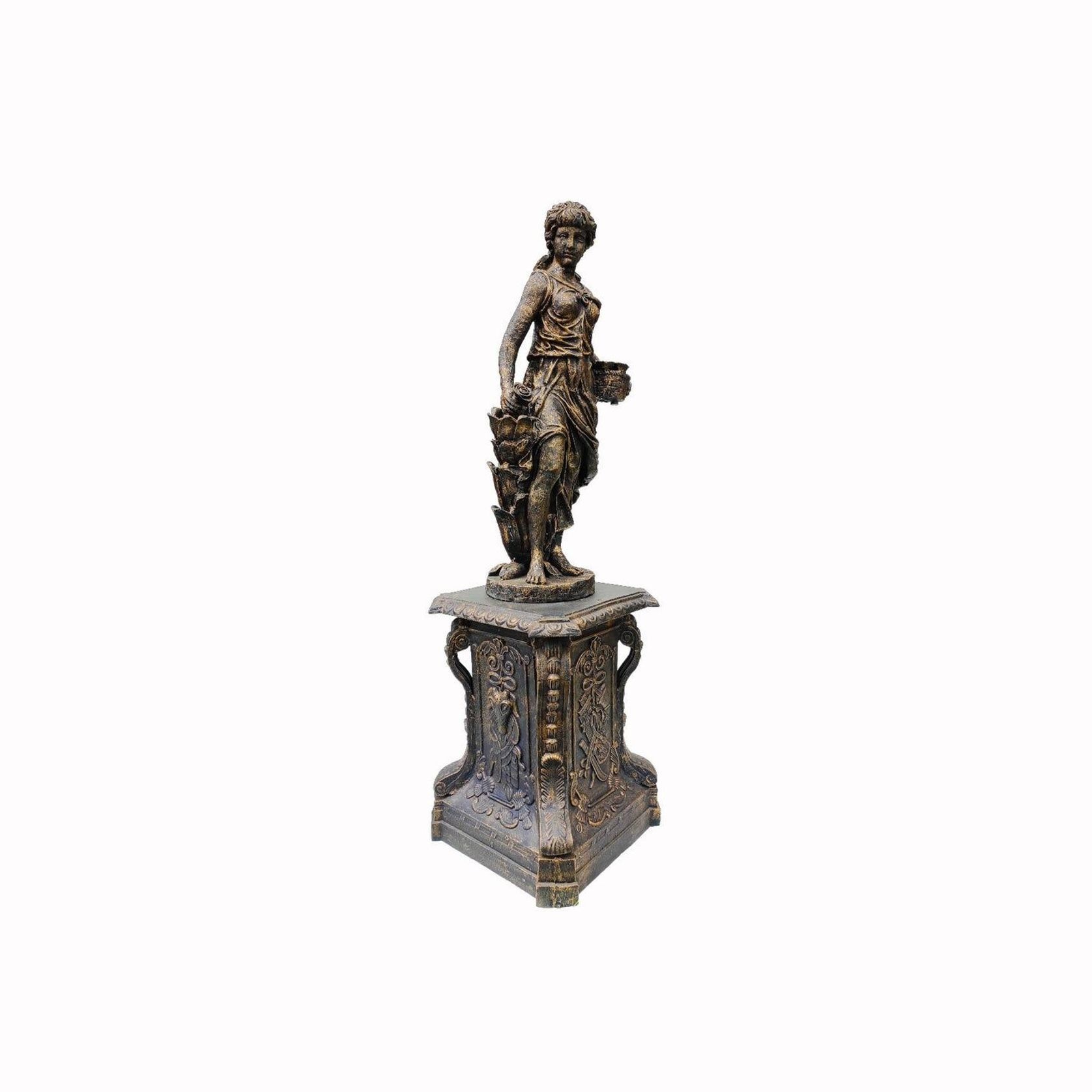 Set of 4 Cast Iron Statues gallery detail image