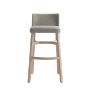 Croissant Stool with Backrest gallery detail image