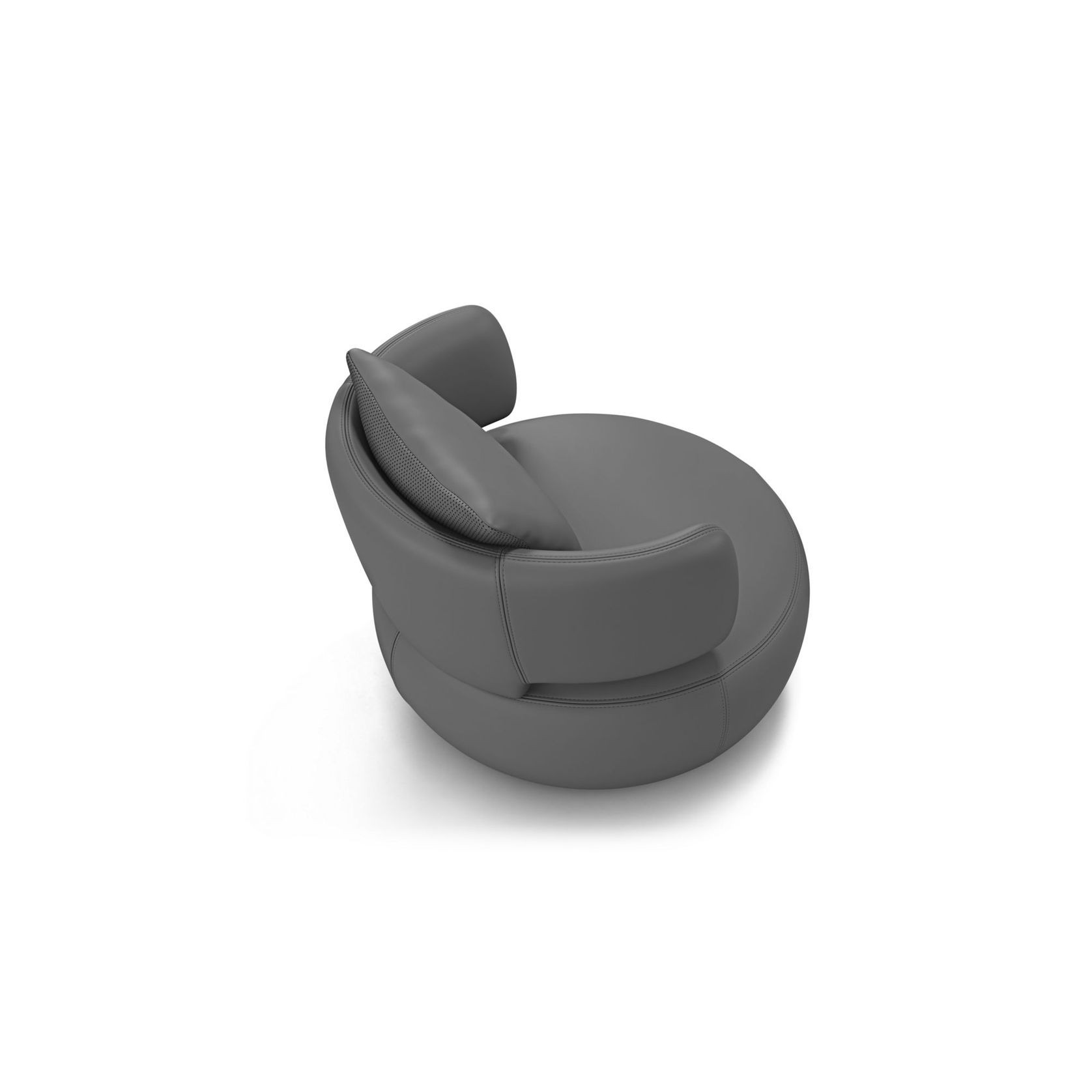 Curl Tendresse Leather Armchair gallery detail image