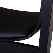 Merano Armchair - Black Stained - Black Pad - by TON gallery detail image