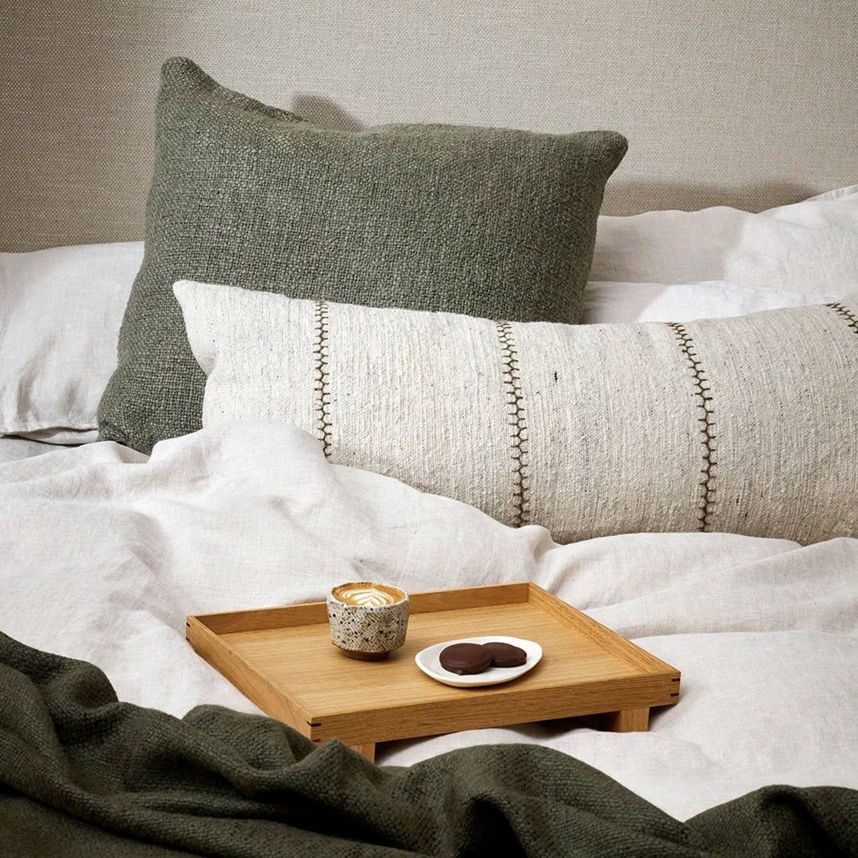 Baya Kalahari Cushion - Ecru | Long Lumbar Shape gallery detail image