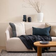 Baya Frankton Linen Cushion - Cloudburst gallery detail image