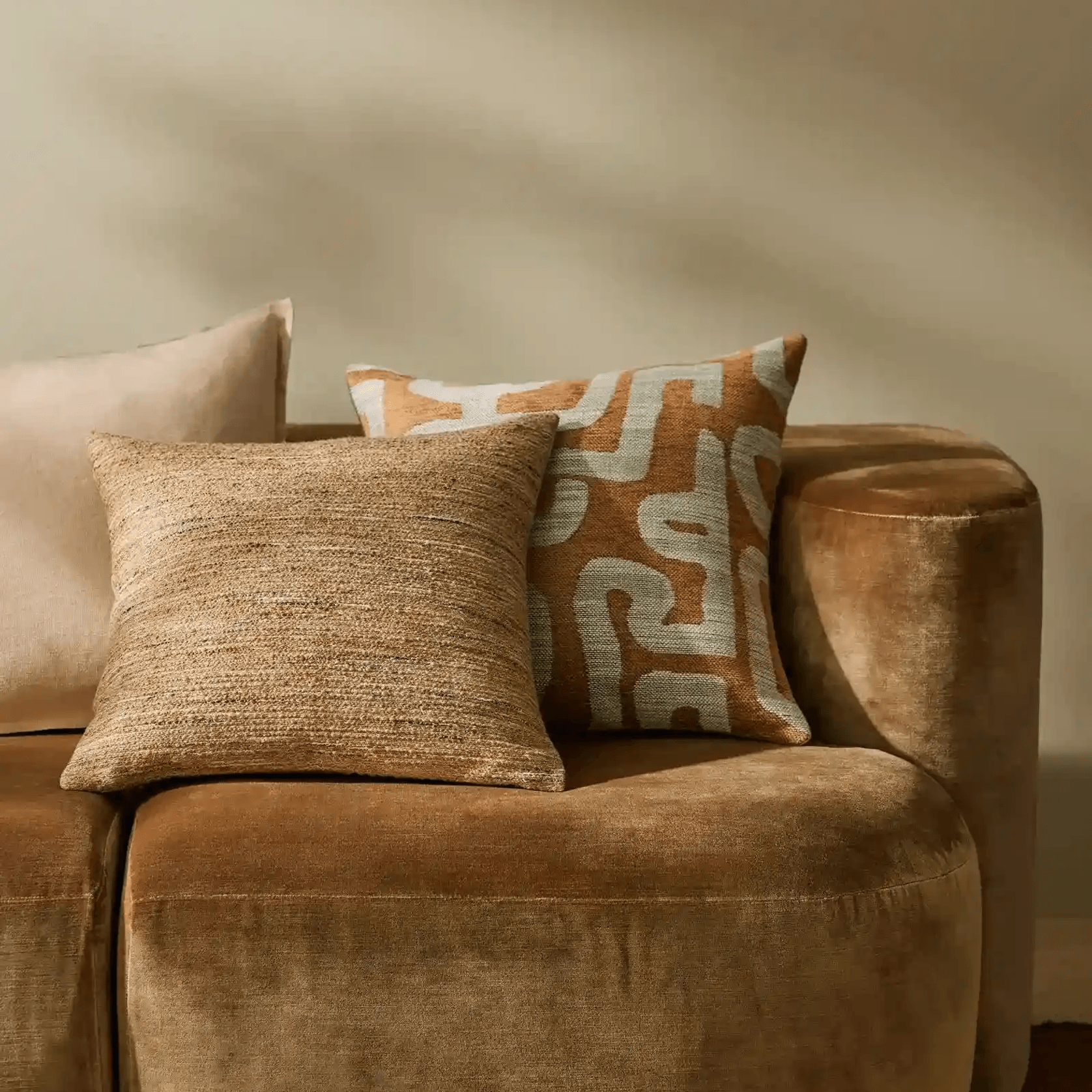 Weave Home Fiore Cushion - Nectar | Square and Lumbar gallery detail image