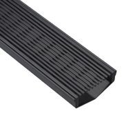 Outdoor Low Profile Linear Grate - Wedge Wire - 85mm - Matte Black - Custom Length and Outlet gallery detail image