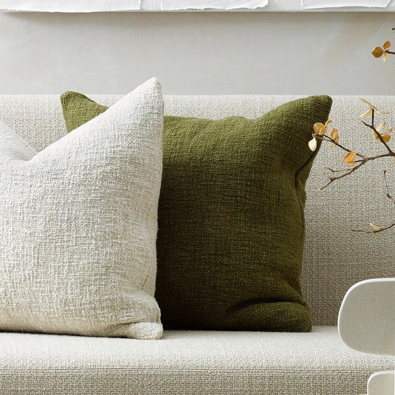 Baya Cyprian Cushion - Caper | 50 x 50cm gallery detail image