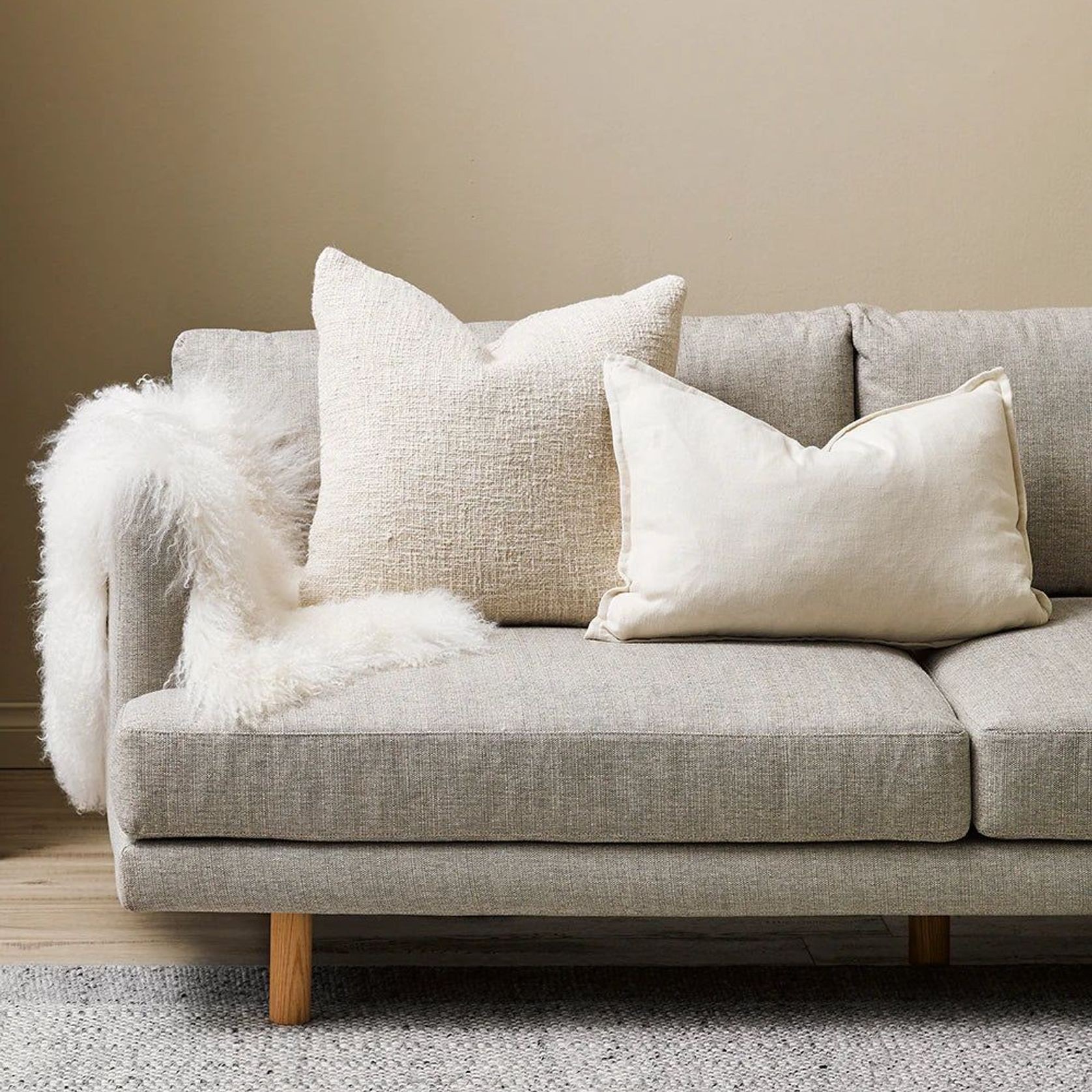 Baya Cyprian Cushion - Oatmeal | Two Sizes gallery detail image