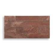 Red Travertine Marble Honed Subway 305x75x10mm gallery detail image