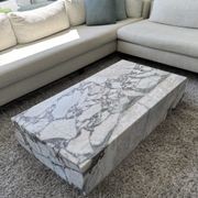 Block Coffee Table-Milky Bleu Marble | Natural Stone Co. gallery detail image
