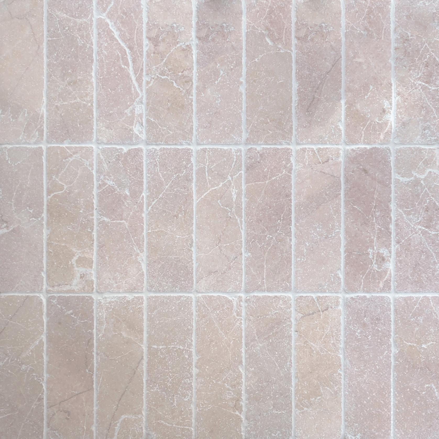 Rosa Marble Tumbled Tile 200x65mm gallery detail image